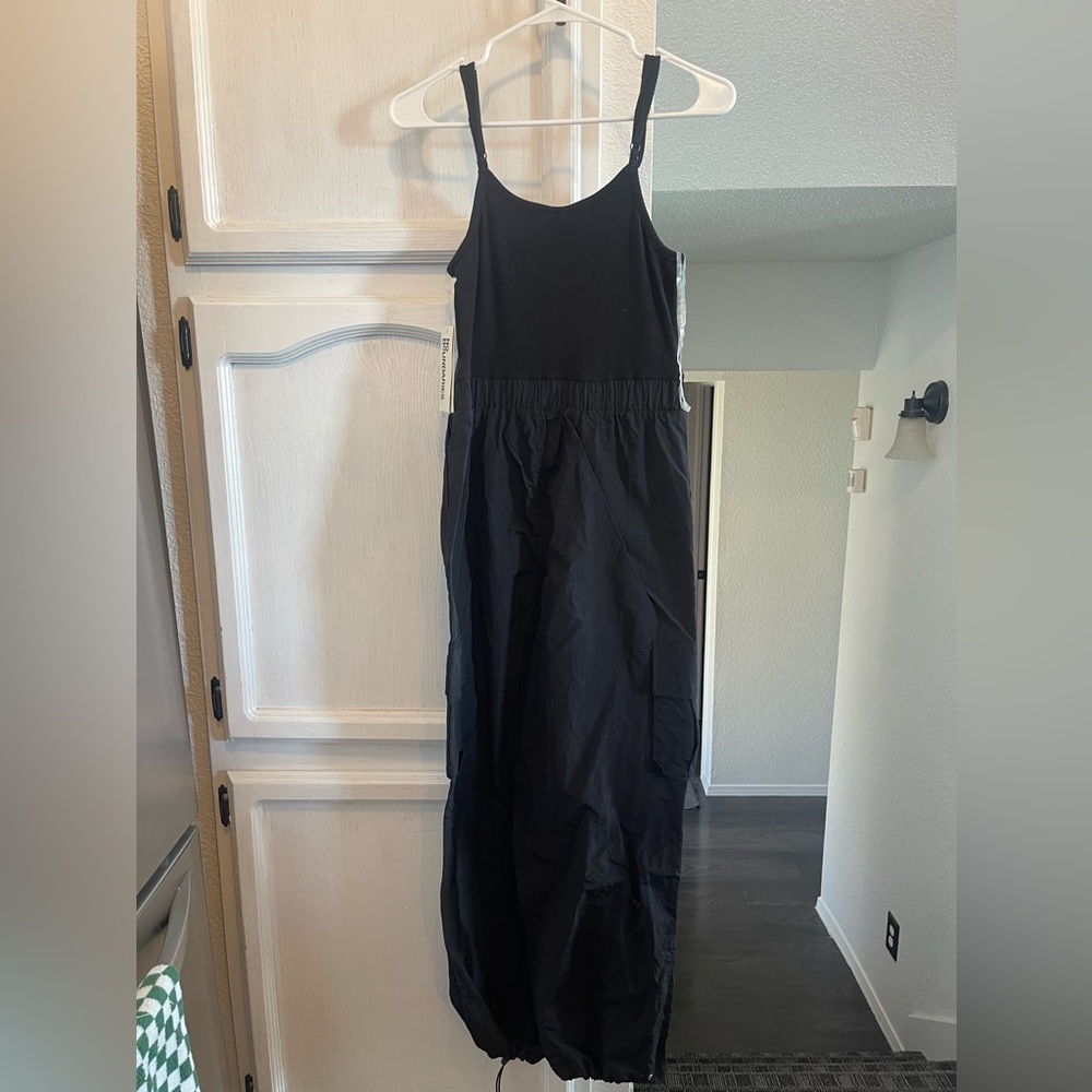 NWT No Boundaries Black Cargo Jumpsuit